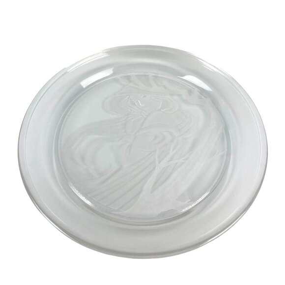 Vintage Lead Crystal Angelica by Michael Yates 793 Etched Plate, Morganstown - Picture 1 of 14